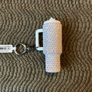 Sparkling Rhinestone Tumbler Keychain/Purse Charm